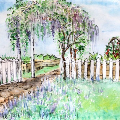 Community Garden Illustration